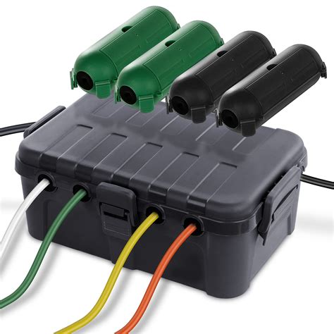 extension cord junction box|outside extension lead waterproof box.